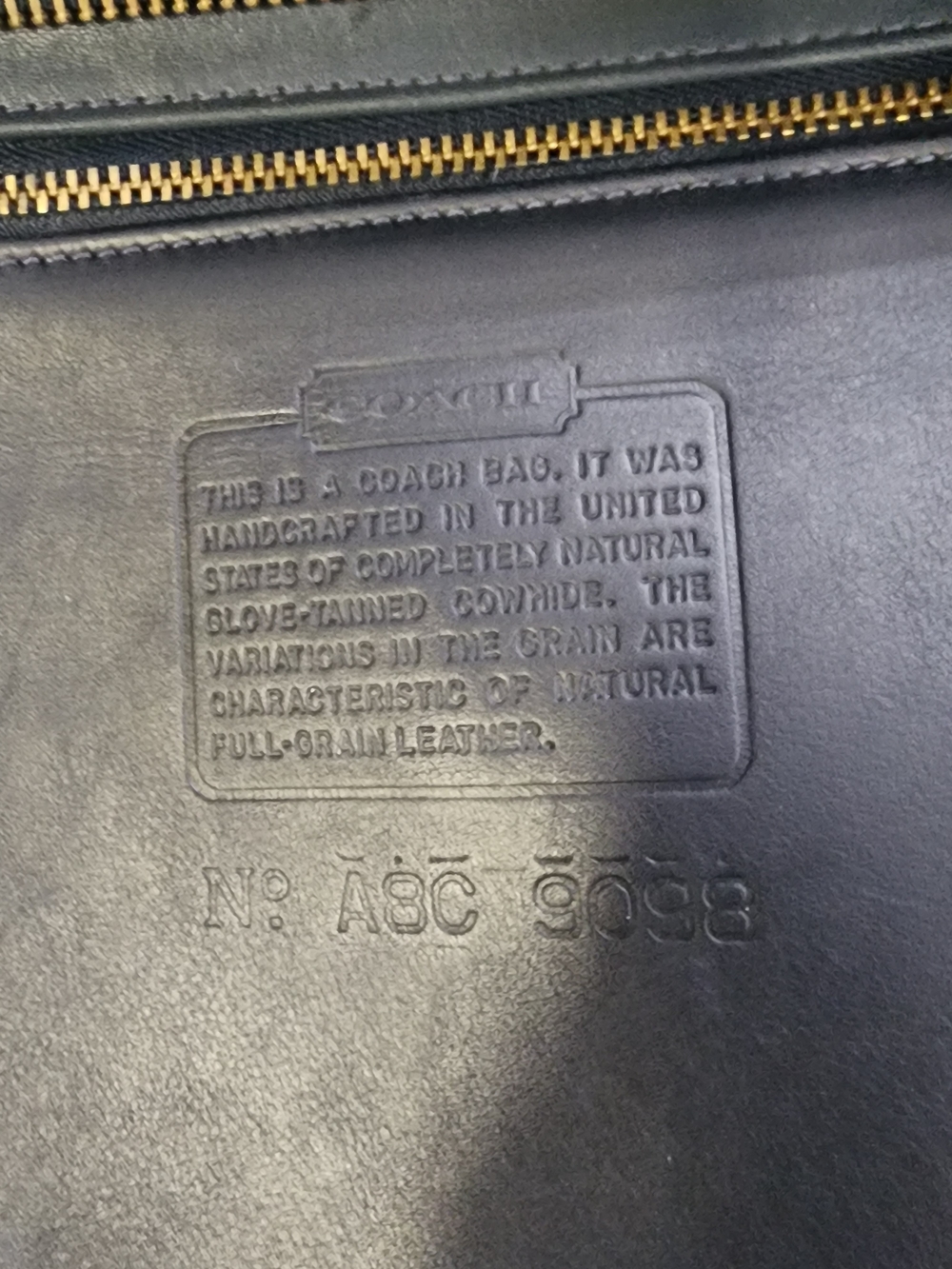 Coach Tribeca Vintage Leather Shopper Tote with Gold Hardware 1998 United States - Picture 7 of 13